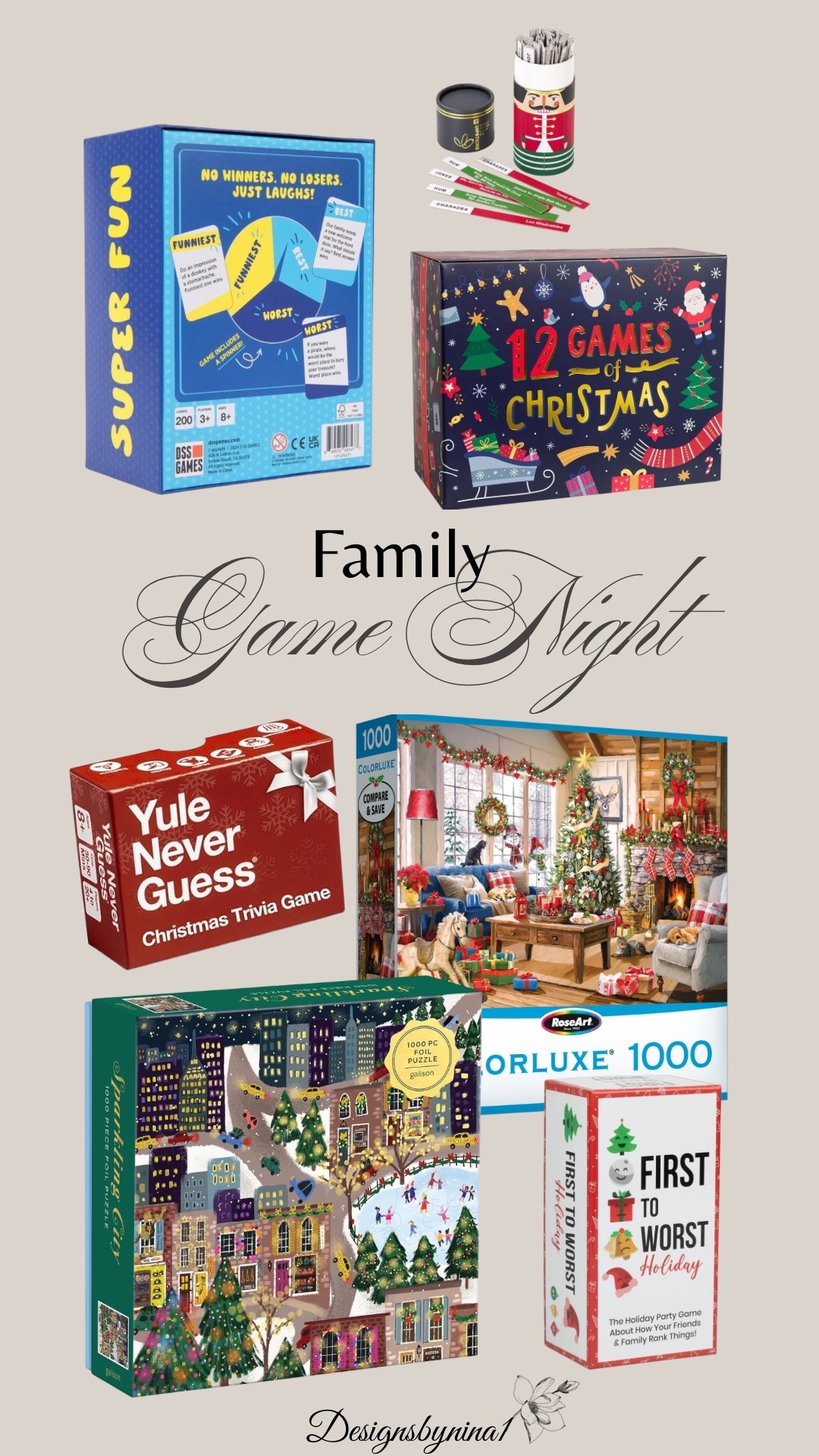 🌲At Home-Family Fun Christmas Activities! Family Game Night! 

Christmas Activities for Kids | Christmas Family Tradition | Family Games 

#LTKSeasonal #LTKmomlife #LTKHome #LTKKids #LTKHoliday #LTKFindsUnder50 #LTKGiftGuide