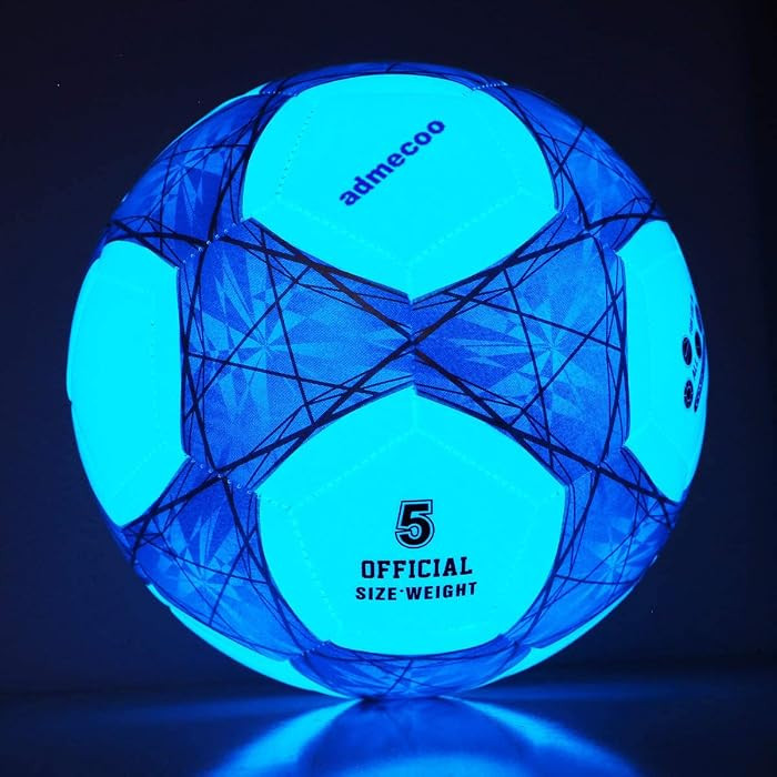 Light Up Non-LED Soccer Ball Glow in The Dark Soccer Ball Size 3/4/5 with Needles and Pump Ball f... | Amazon (CA)