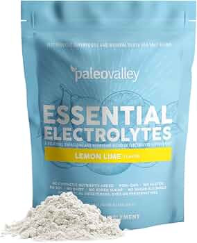 Paleovalley Essential Electrolytes Powder, Lemon Lime, Whole Food, 30 Serv | Amazon (US)