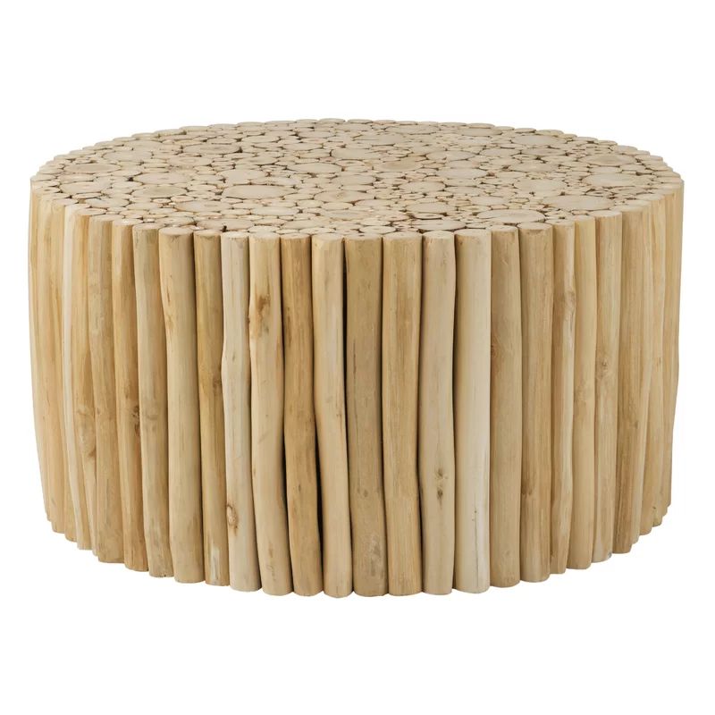 Kamile Solid Wood Drum Coffee Table | Wayfair North America