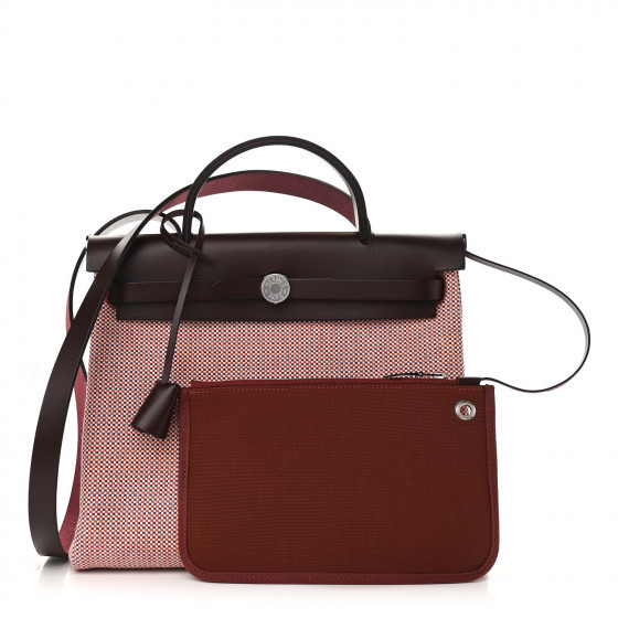 HERMES

Vache Hunter Criss Viking Herbag Zip Retourne 31 PM Ecru Brique Anemone Rouge Sellier | Fashionphile