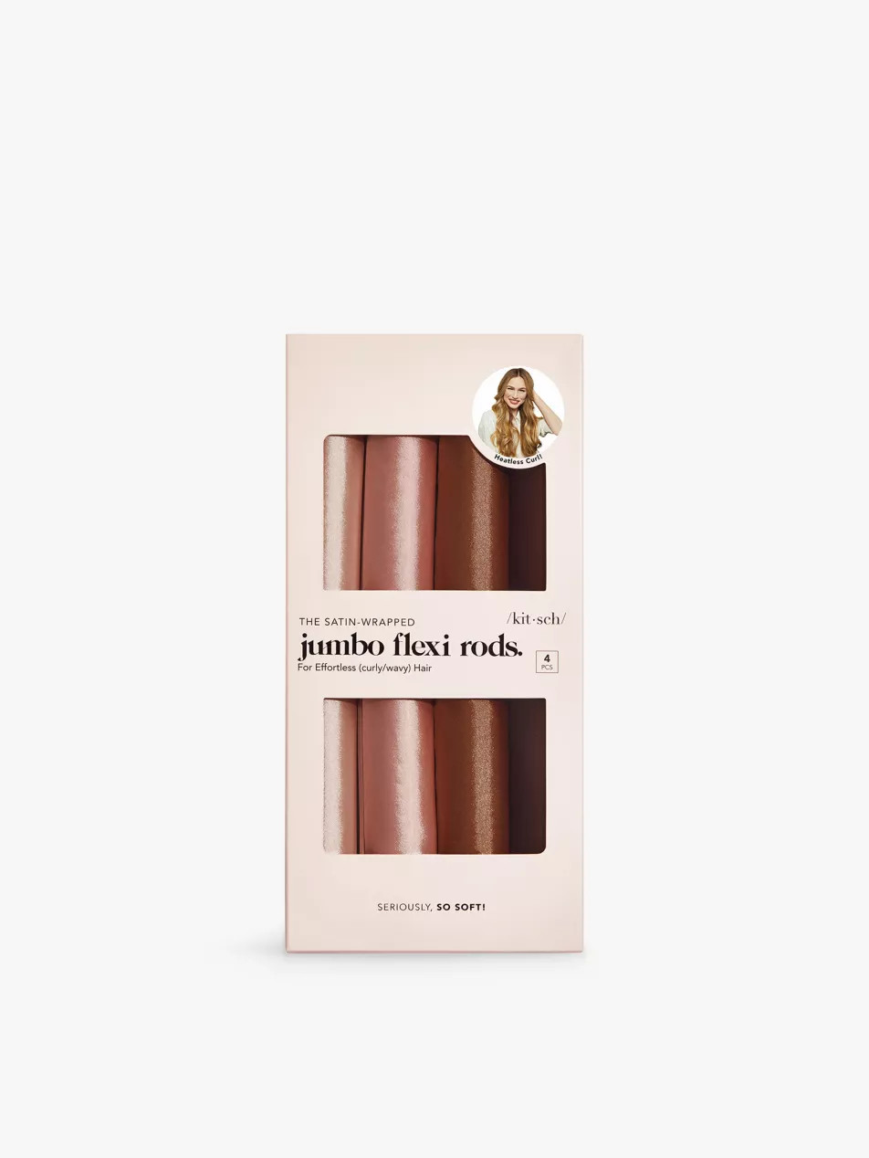 Jumbo satin hair flexi rods pack of four | Selfridges
