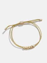 Custom Cord Bracelet - Gold | BaubleBar (US)