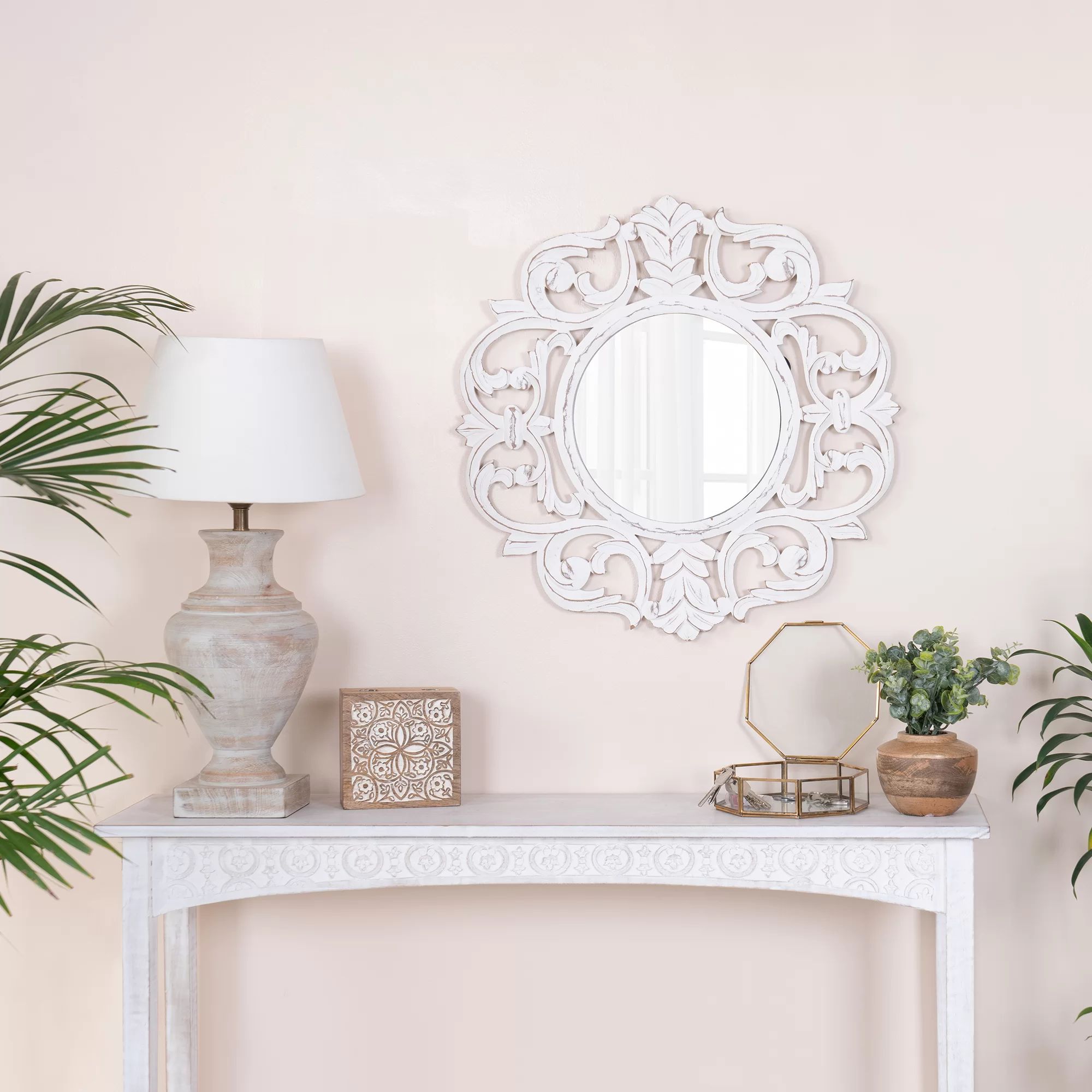 Opus Traditional Distressed Accent Mirror | Wayfair North America