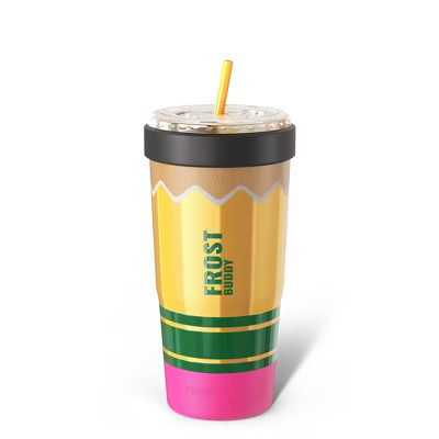 Frost Buddy ToGo Buddy 30oz Stainless Steel Vacuum Insulated Tumbler – Iced Coffee Sleeve, Travel Mug for Hot & Cold Drinks (Pencil) | Target
