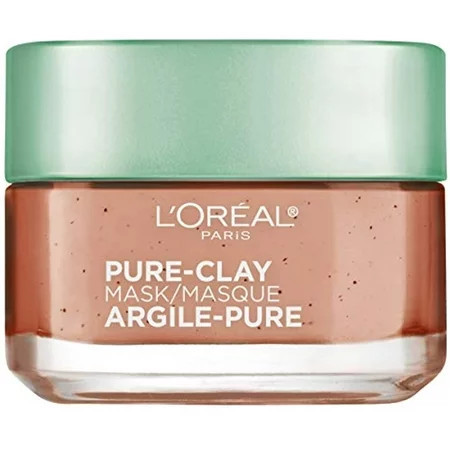 L Oreal Paris Skincare Pure Clay Face Mask with Red Algae for Clogged Pores to Exfoliate And Refine Pores Clay Mask at home face mask 1.7 oz. | Walmart (US)