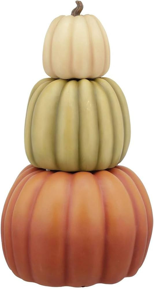 ACCENTHOME 26.5 in. Harvest Stacked Pumpkins-Heirloom | Amazon (US)