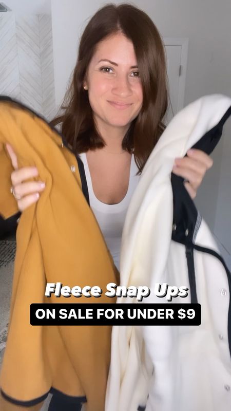 Fleece Snap Up Jackets | On sale for under $9 | Walmart Fashion 

#LTKsalealert #LTKSeasonal