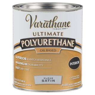1 qt. Clear Satin Oil-Based Interior Polyurethane | The Home Depot