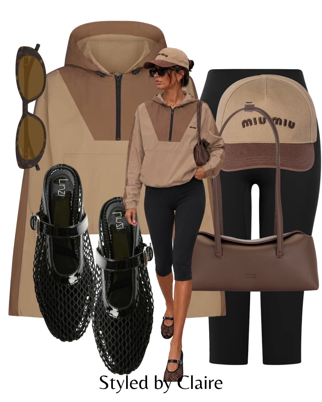 CAPRI LEGGINGS & SKIMS PULLOVER🍁
Tags: autumn transitional inspo outfit mesh ballet flats freja New York leather shoulder bag miu miu cap windbreaker couture club city break airport outfit runnings errands capsule wardrobe elevated basics brown black trending style viral

#LTKautumn #LTKshoes #LTKstyletip