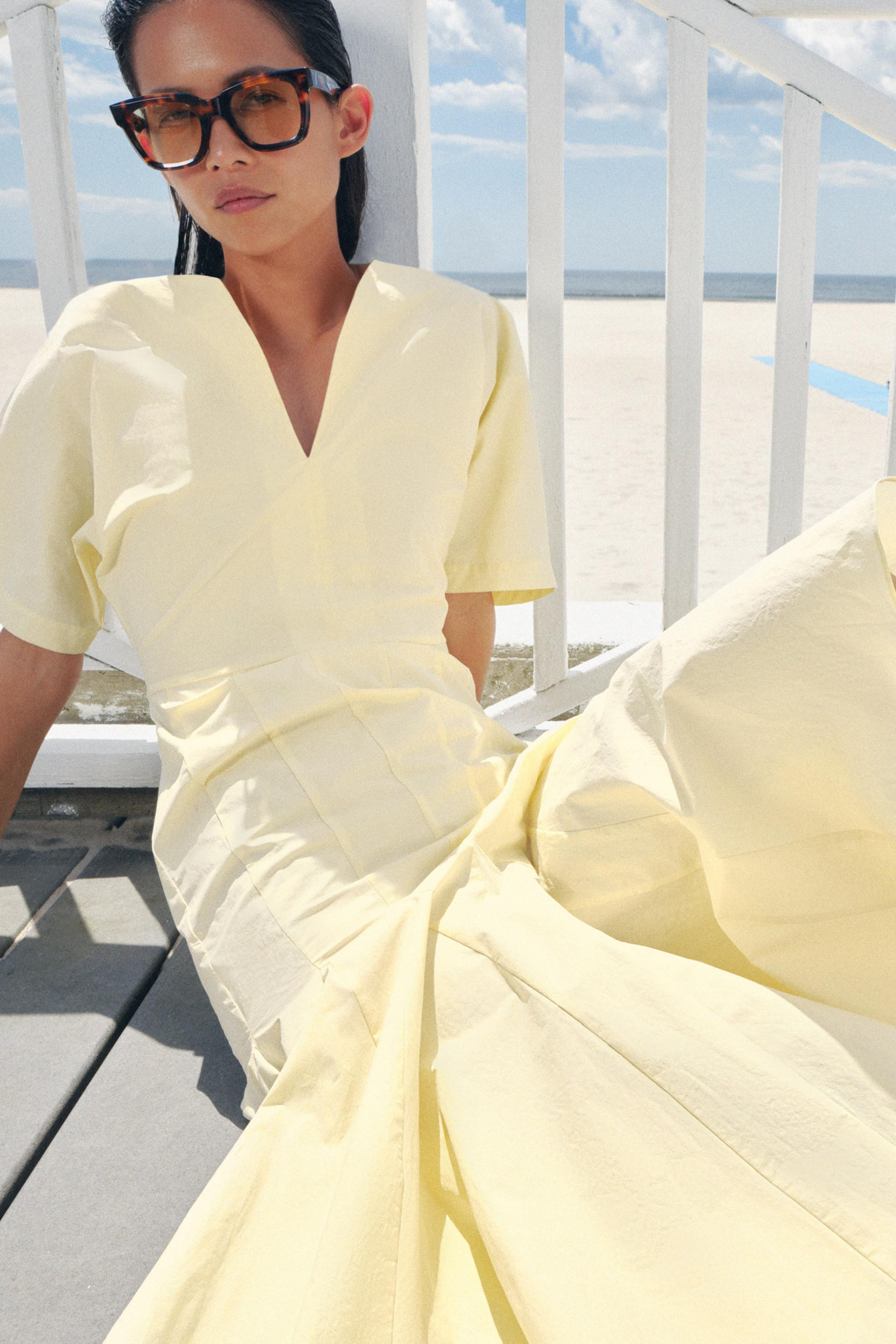 ZW COLLECTION POPLIN DRESS | Zara US