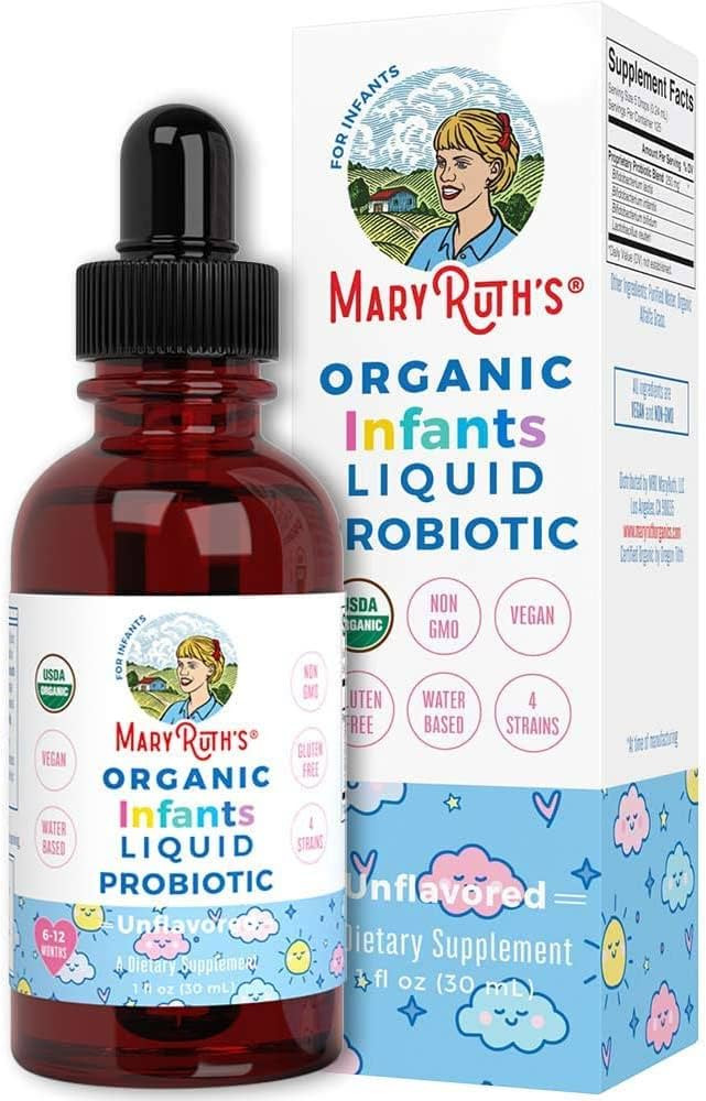 Probiotics | USDA Organic Liquid Probiotic Drops | 4 Month Supply | Probiotics for Digestive Heal... | Amazon (US)
