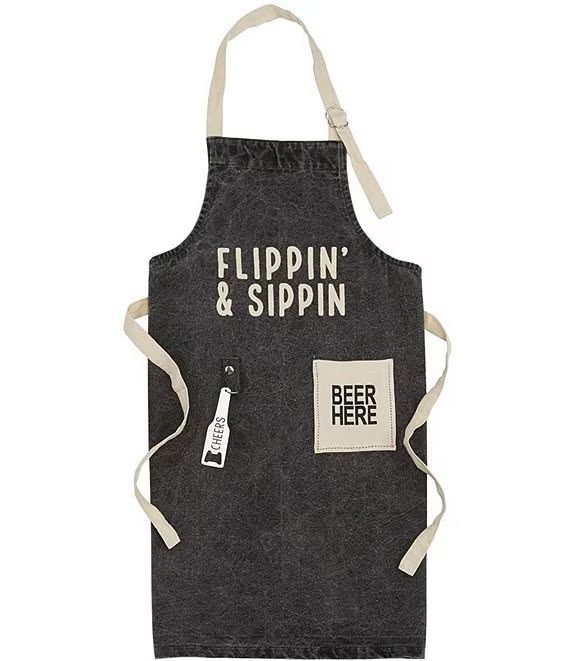 Flippin and Sippin Apron | Dillard's