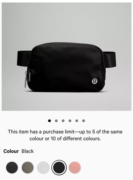 Lululemon black belt bag 


#LTKstyletip #LTKSeasonal #LTKunder50