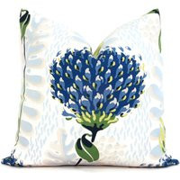 Blue & Green Tiverton Decorative Pillow Cover 18x18, 20x20, 22x22, Eurosham Or Lumbar Thibaut Cushion Cover, Toss Pillow Accent | Etsy (US)