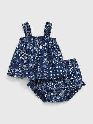Baby Linen-Cotton Two-Piece Outfit Set | Gap (US)