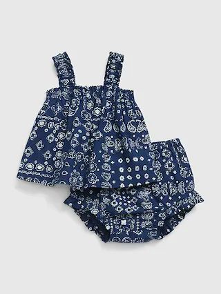 Baby Linen-Cotton Two-Piece Outfit Set | Gap (US)