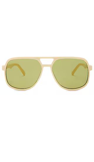 Trailbreaker Sunglasses in Ivory & Olive Mono | Revolve Clothing (Global)