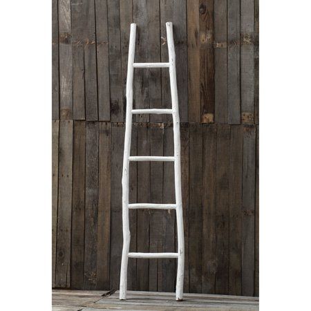 3R Studios 70 in. Decorative Wood Ladder Quilt Rack | Walmart (US)