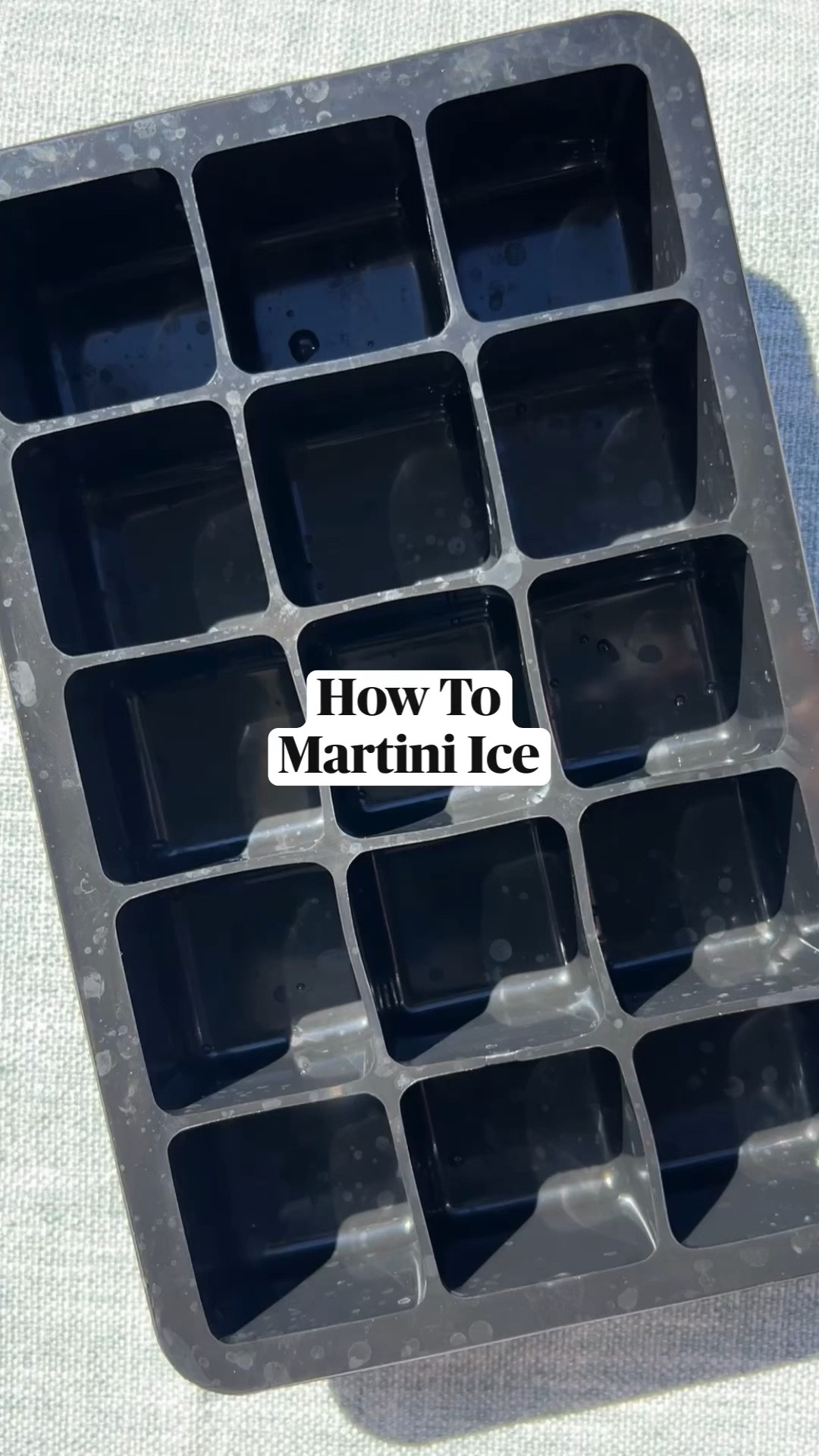 How to Martini Ice 

INGREDIENTS

manzanilla olives
½ oz vermouth
2 ½ oz gin
ice

INSTRUCTIONS

1. Place three olives per ice cube tray cavity, making as many ice cubes as you’d like.
2. Fill with the brine of the olives, and place in the freezer overnight.
3. Place gin, vermouth, and ice into a glass and stir. *If you’d like a DIRTY martini, add some olive brine.
4. Place olive cubes into a martini glass, pour over the ice, and enjoy!

#dirtymartini #imsomartha #food52 #cocktail #martini

#LTKSeasonal #LTKHome #LTKFindsUnder100