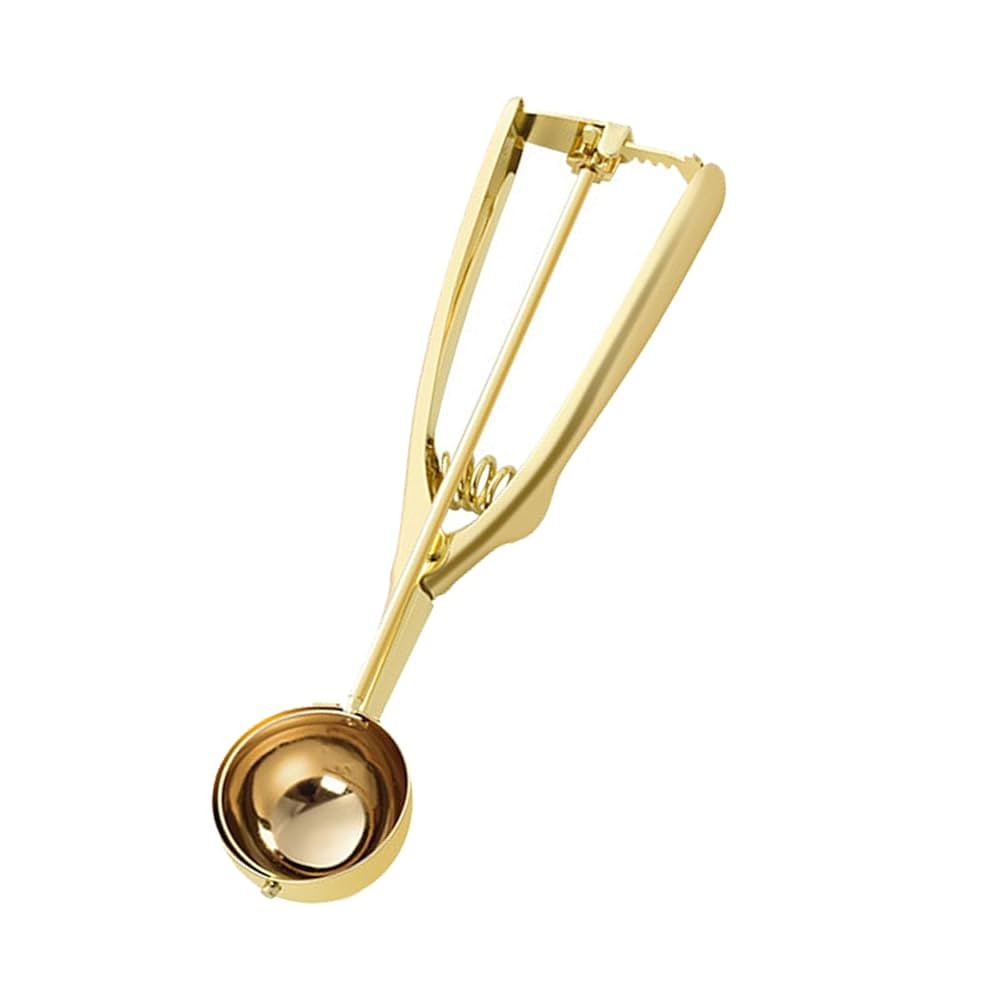 Gold Ice Cream Scoop Stainless Steel Cookie Scoops for Baking Melon Baller with Trigger 3 Sizes (... | Amazon (US)