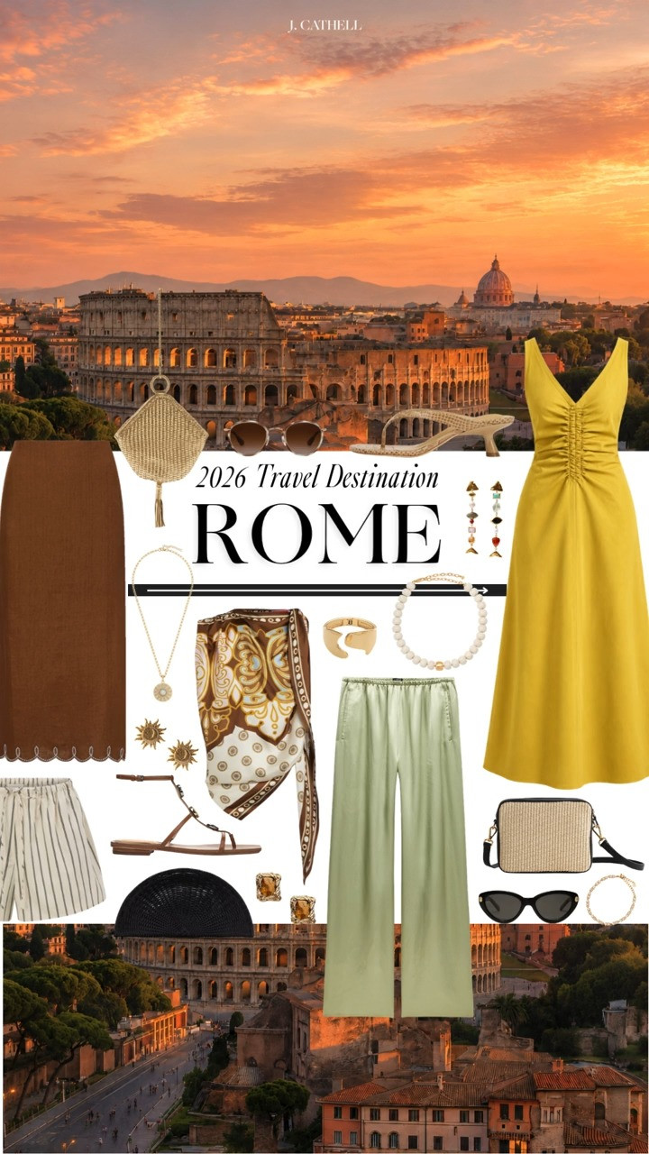 Dreaming of a Roman holiday? 🇮🇹✨

From luxury hotels and unforgettable restaurants to iconic landmarks, shopping, and charming cafés, I rounded up everything to see, do, and wear in Rome. Consider this your guide to experiencing the Eternal City in style.

Shop the full Rome travel edit below. 🤍

#Rome #RomeItaly #ItalyTravel #RomanHoliday #EuropeanSummer #LuxuryTravel #TravelGuide #LTKStyle #VacationStyle #ItalyVacation

#LTKTravel #LTKSeasonal #LTKOver40 #LTKTravel