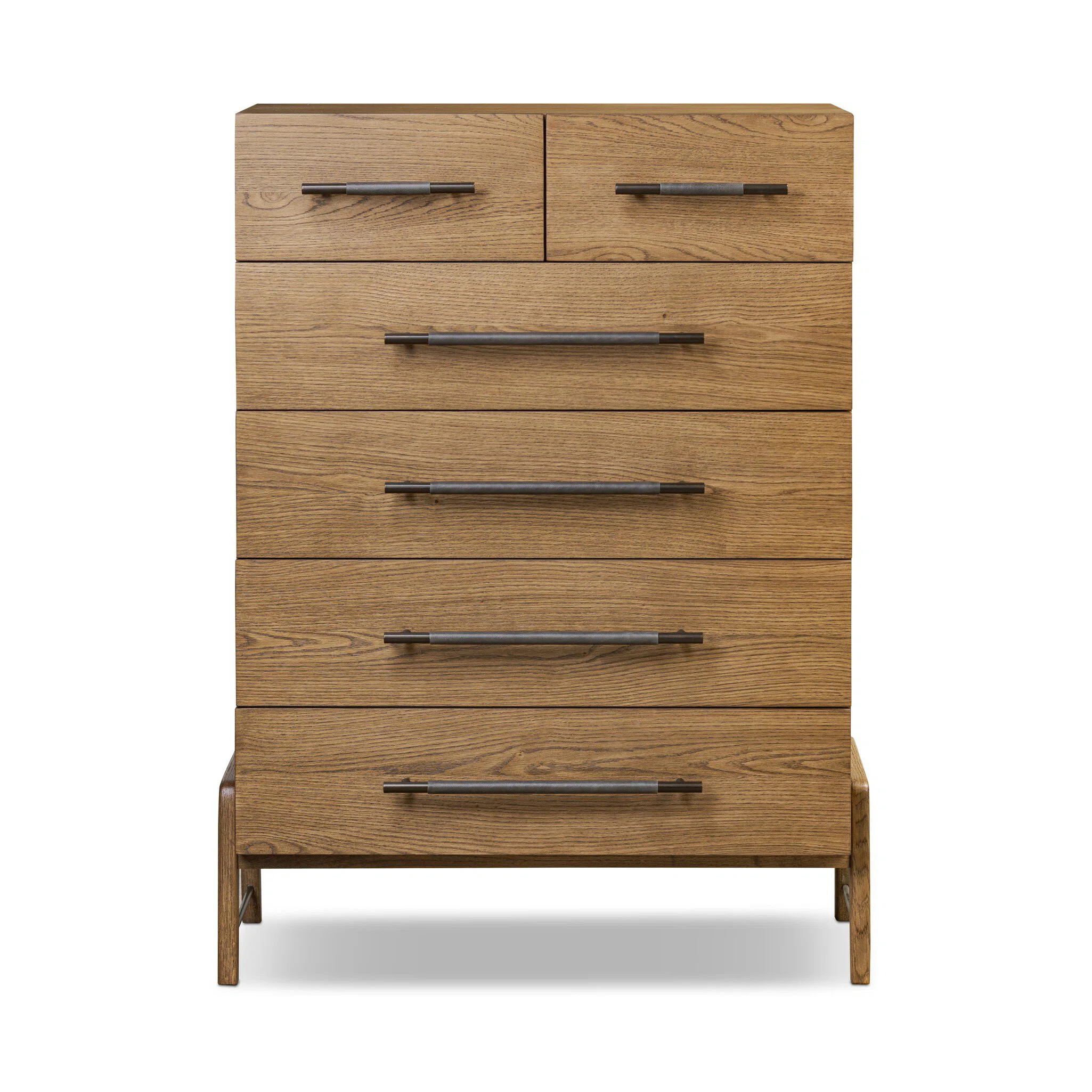 Rosedale 6 Drawer Tall Dresser-Oak Veneer | Wayfair North America