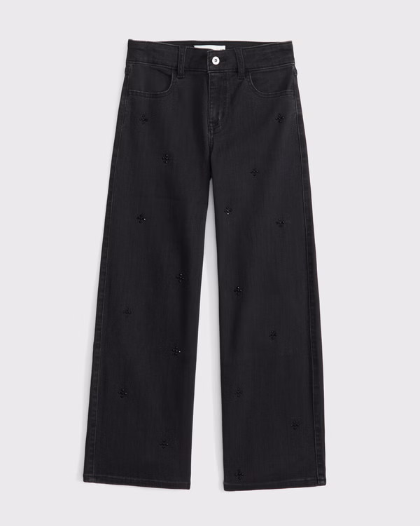 high rise wide leg jeans | Abercrombie & Fitch (US)