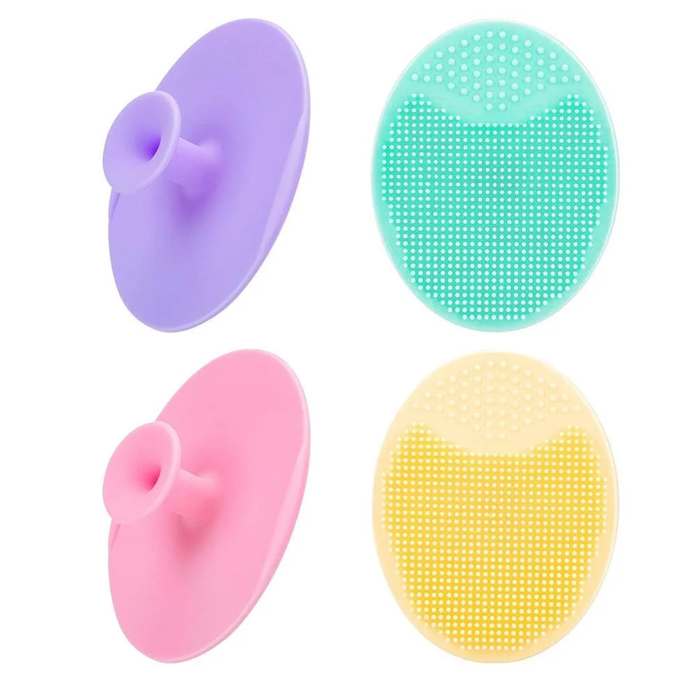 4 Pcs Face Scrubber Silicone Facial Cleansing Brush Face Exfoliator Massager Blackhead Acne Pad F... | Walmart (US)