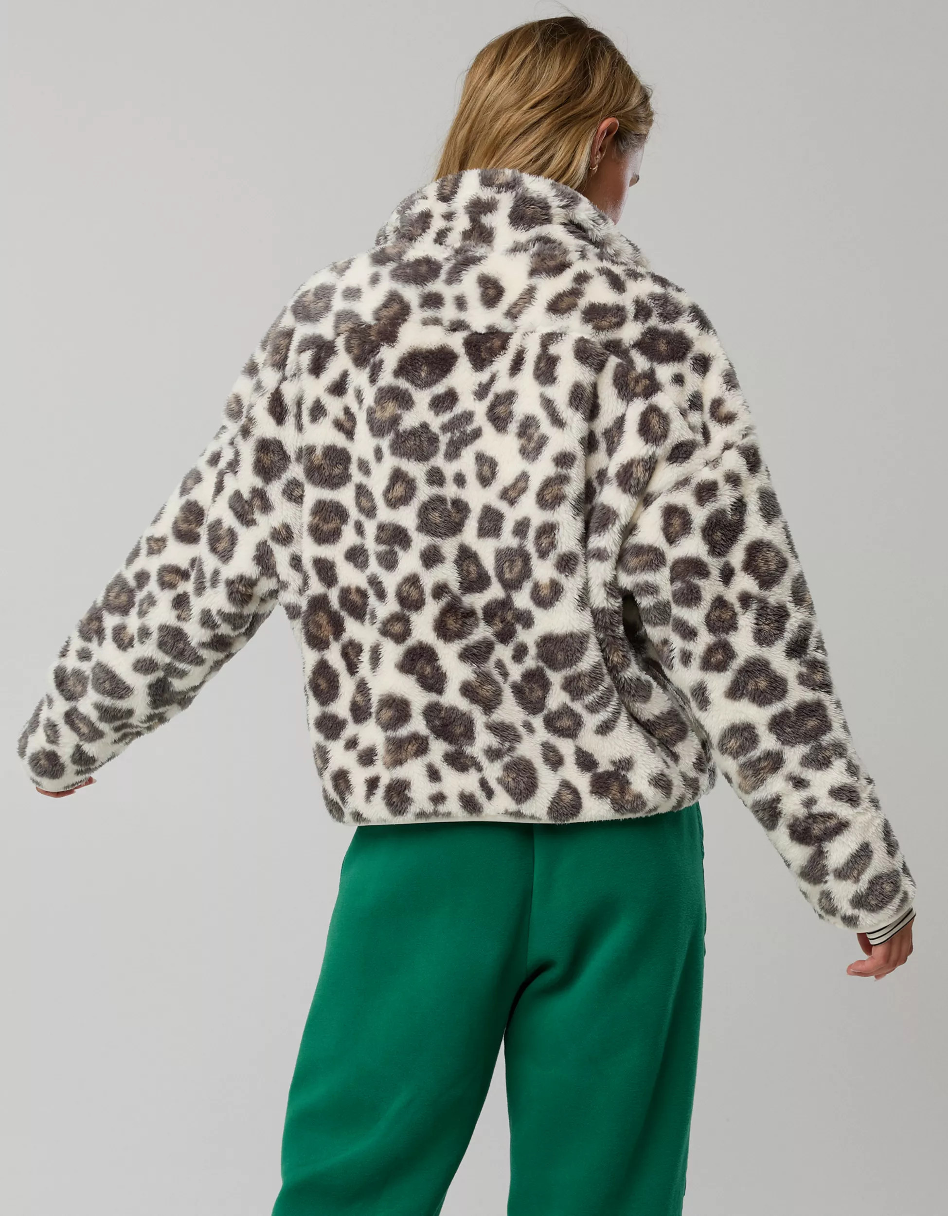 OFFLINE By Aerie Sherpa Quarter Zip Jacket | American Eagle Outfitters (US & CA)