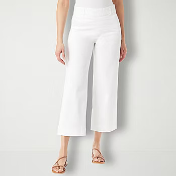 Gloria Vanderbilt® Amanda Shape Effect Womens High Rise Wide Leg Cropped Pants | JCPenney