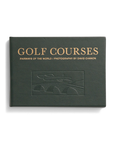 Golf Courses Collection Luxe Leather Bound Book | TJ Maxx