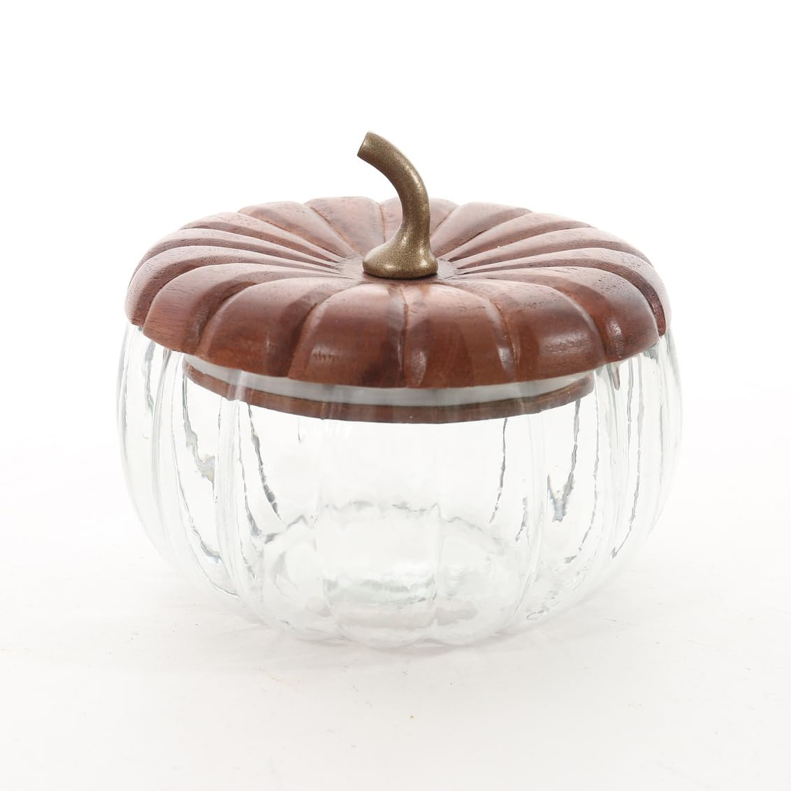 Godinger Pumpkin Storage Jar, Storage Container, Halloween Decor, Pumpkin Decor, with Wood Lid an... | Amazon (US)