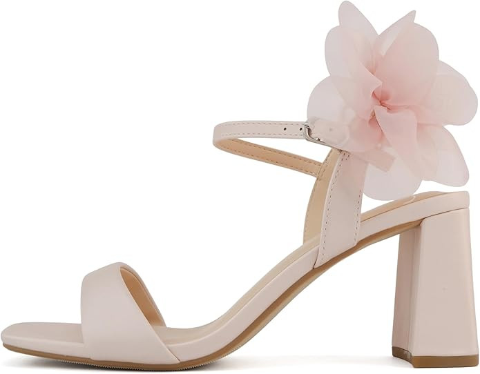 Delicious Bless ~ Women Open Toe High Heel Chiffon Bridal Dress Sandals | Amazon (US)