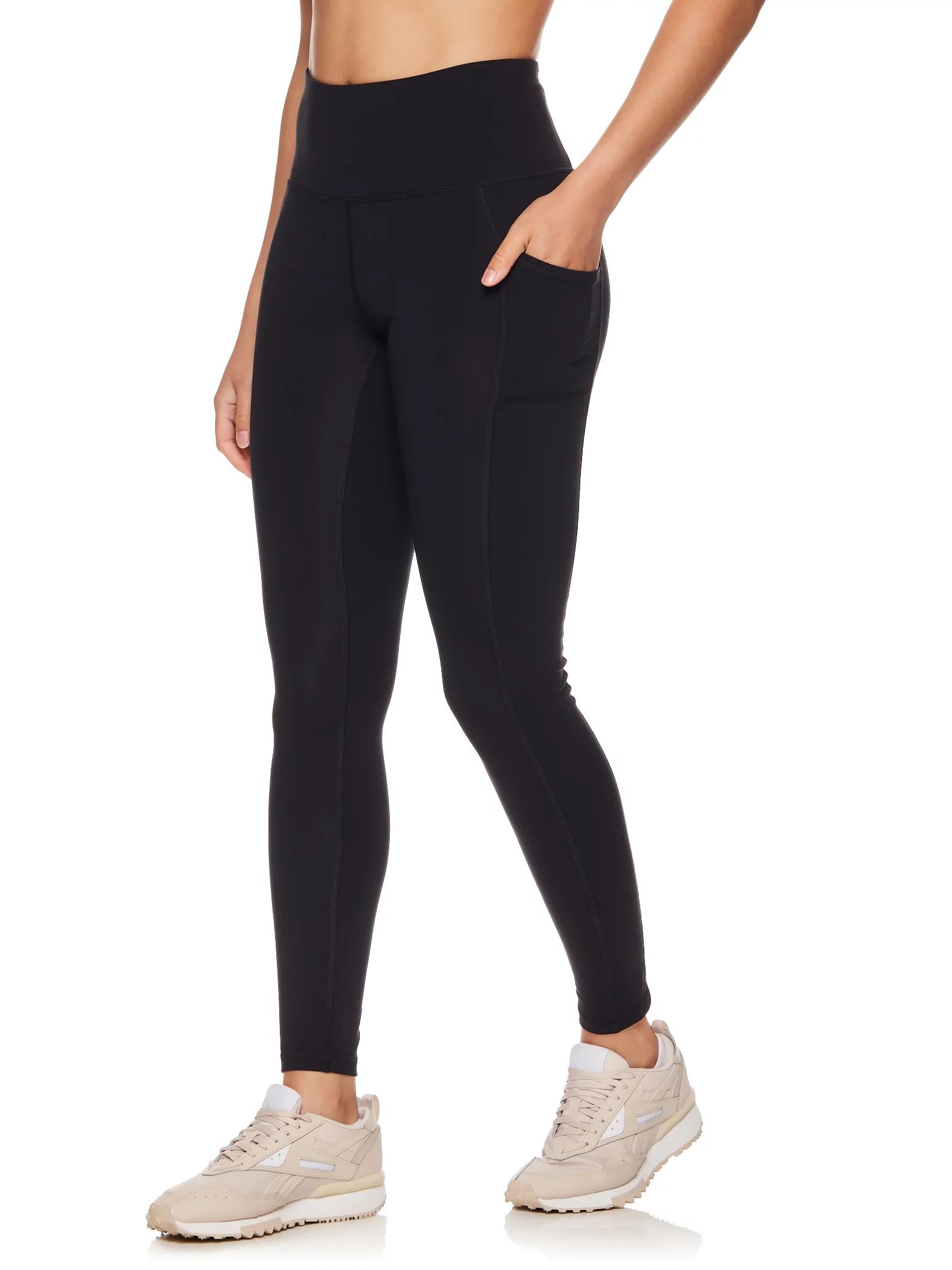 Reebok Women's Everyday High Rise Pocket Leggings, 28” Inseam, Sizes XS-XXXL | Walmart (US)