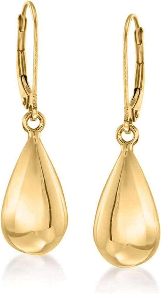 Ross-Simons Italian 18kt Yellow Gold Teardrop Earrings | Amazon (US)