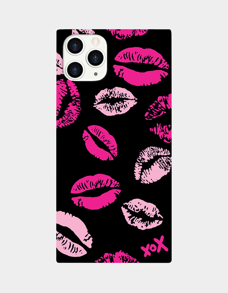 BETSEY LIPS CASE FOR IPHONE 11 BLACK/PINK | Betsey Johnson