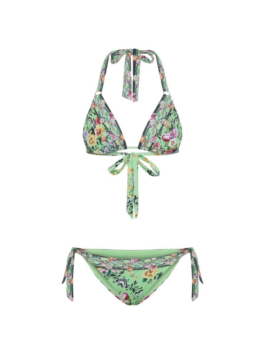 Floral Tie Bikini | Saks Fifth Avenue