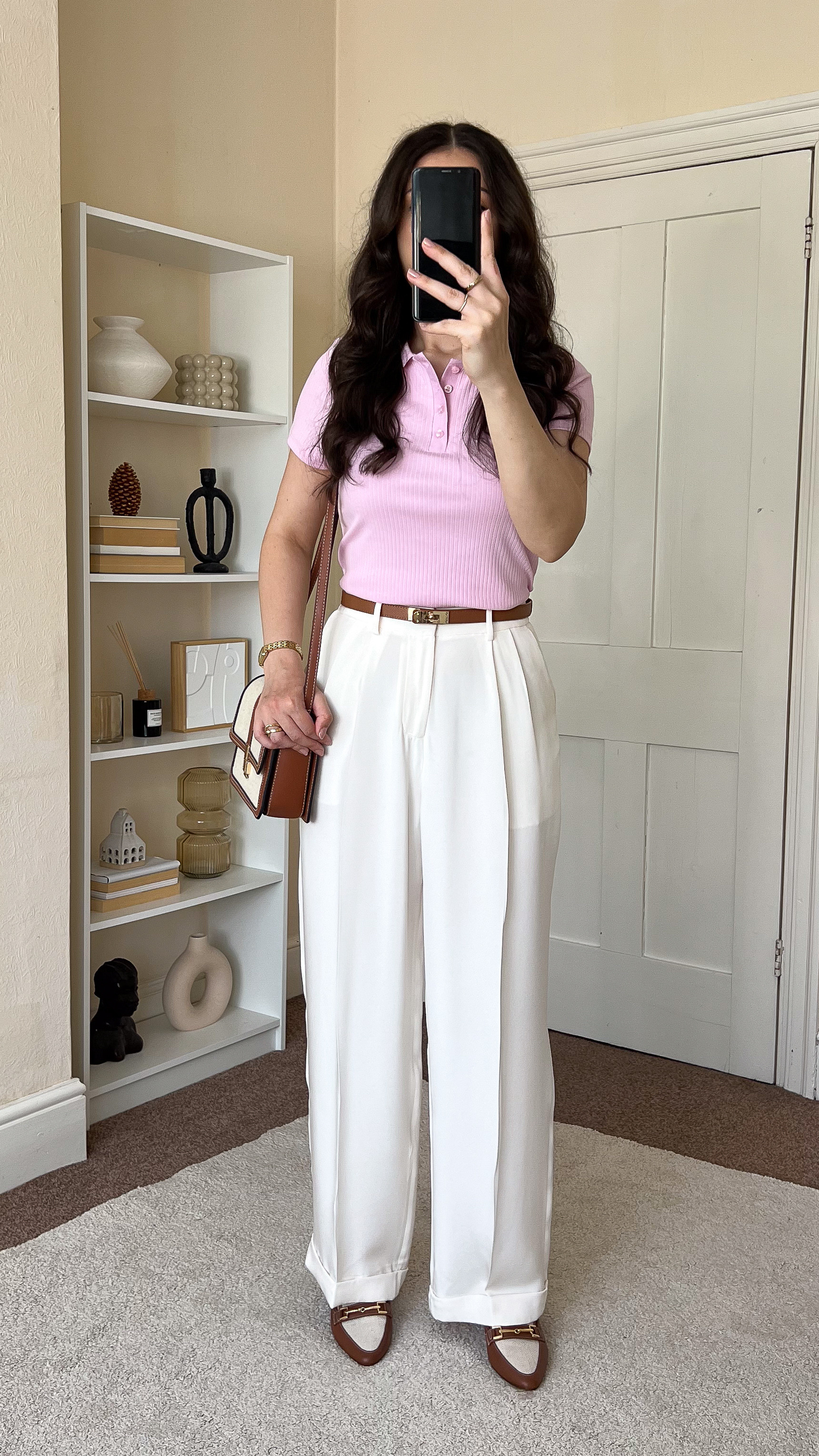 Smart casual spring/summer outit. Top is New Look, size UK10. Trousers are LilySilk, size UK10. Use code Larisa20 to save 20% off on your LilySilk purchase. Loafers and bag are from a previous H&M.  

 #LTKspring #LTKsummer #LTKstyletip
