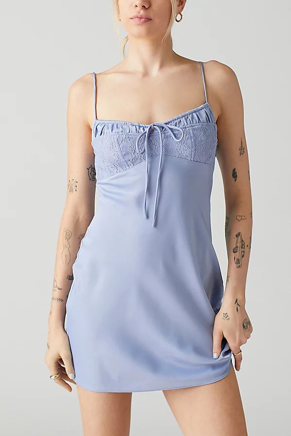 UO Perrie Lace-Inset Slip Dress | Urban Outfitters (US and RoW)