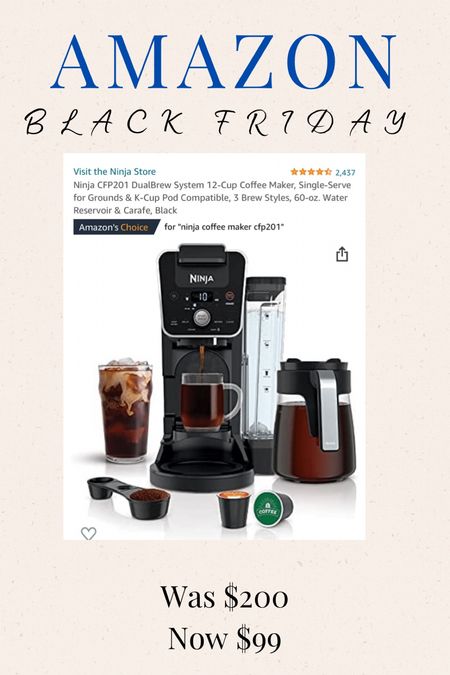 Amazon Black Friday. Ninja coffee pot and k cup maker

#LTKsalealert #LTKCyberweek #LTKGiftGuide