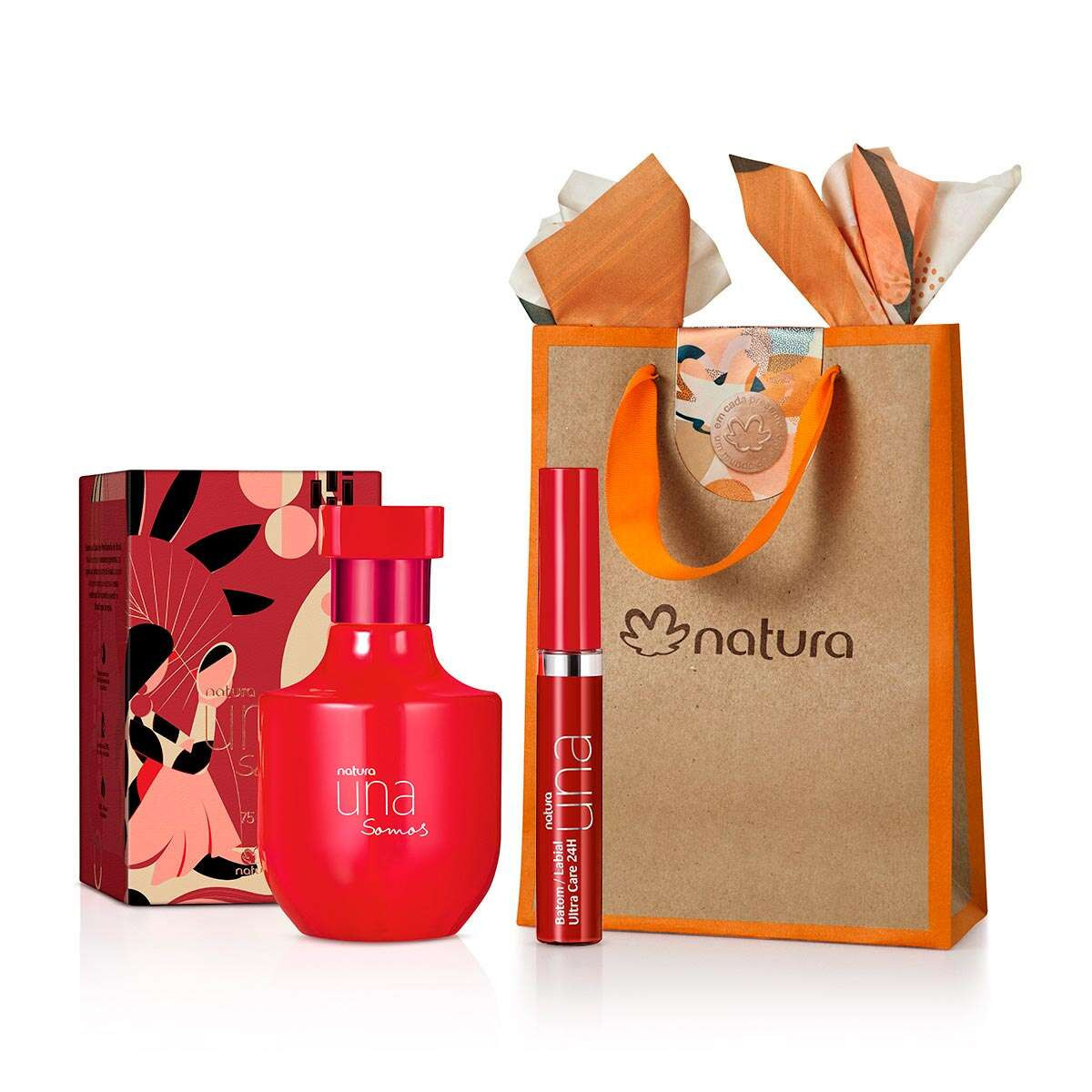 Presente Natura Una Somos Deo Parfum e Batom Meu Vermelho | Natura BR