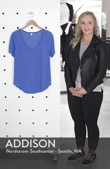 Raw Edge V-Neck Tee | Nordstrom