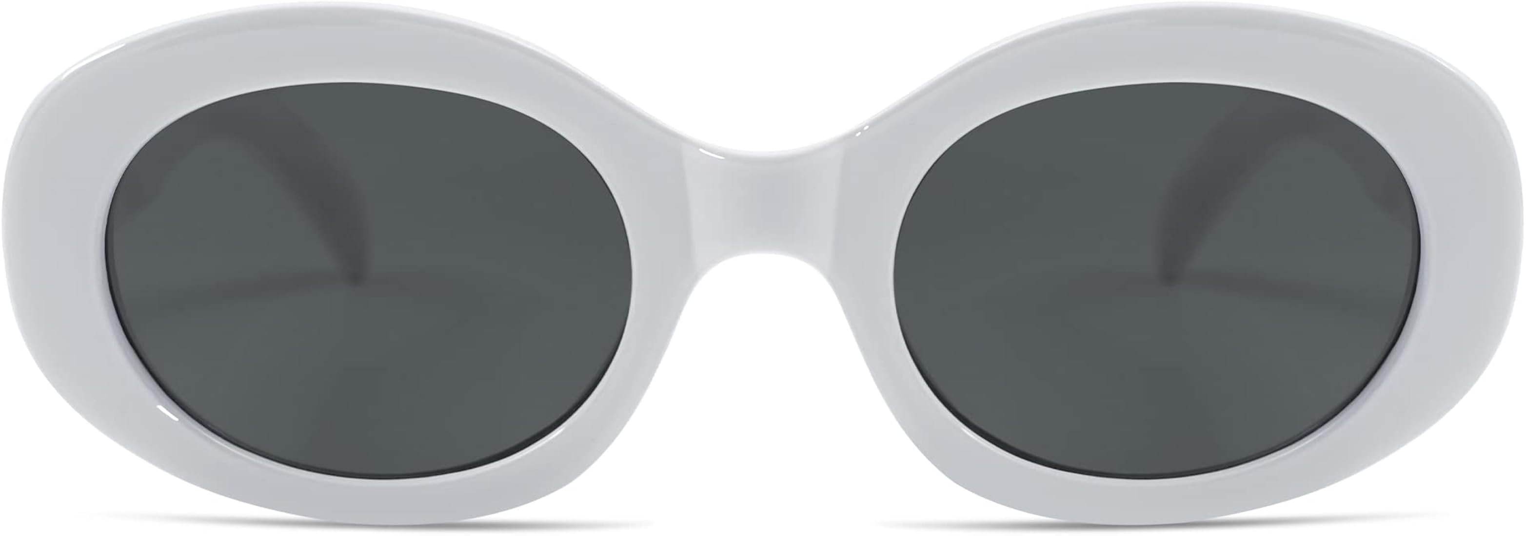 Oval Trendy Retro Sunglasses For Women Men Fashion Sun Glasses AR82158 | Amazon (US)