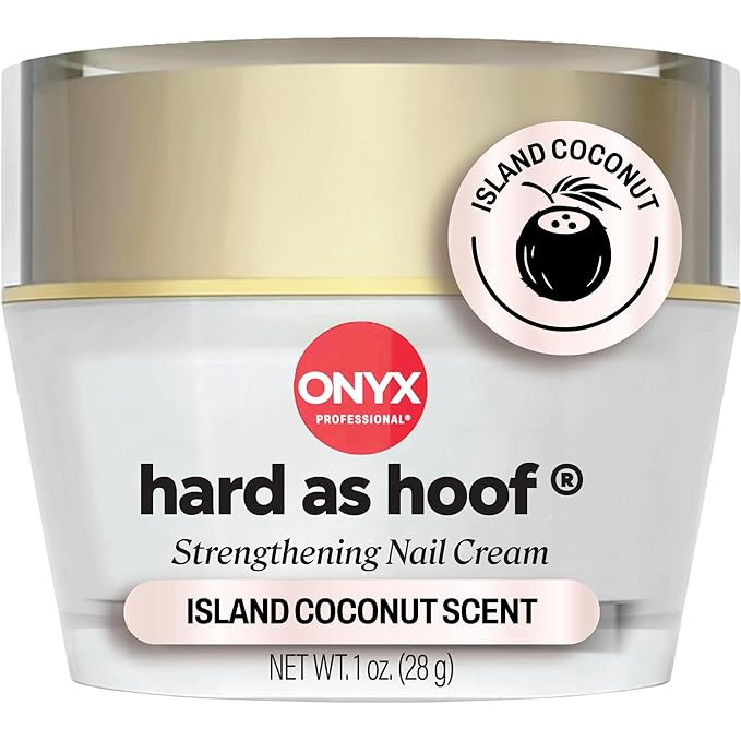 Onyx Professional Hard as Hoof Nail Strengthening Cream, Island Coconut Scent - Nail Growth and C... | Amazon (US)