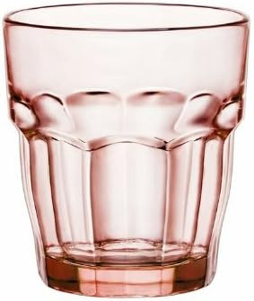 Bormioli Rocco Rock Bar Lounge Rocks Glasses, Peach, Set of 6 9.25 oz | Amazon (US)
