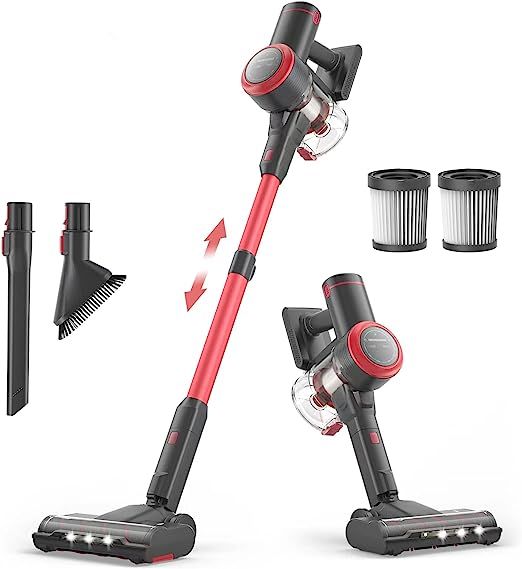 Besswin Cordless Vacuum Cleaner, Lightweight Stick Vacuum with 280W Brushless Motor, Led Display,... | Amazon (US)