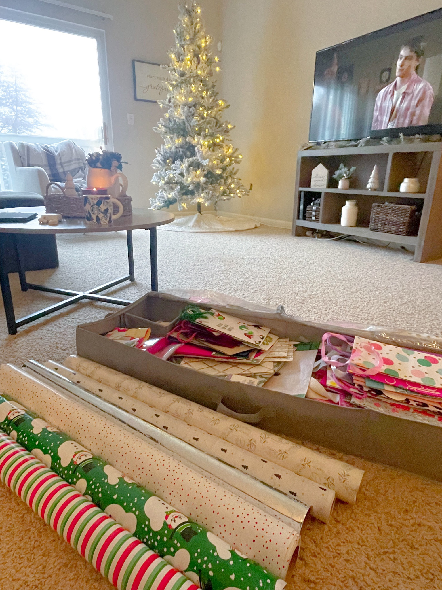 I love having a place to store all the extra gift bags, wrapping paper, tissue paper, etc! 

#LTKhome #LTKGiftGuide #LTKHoliday