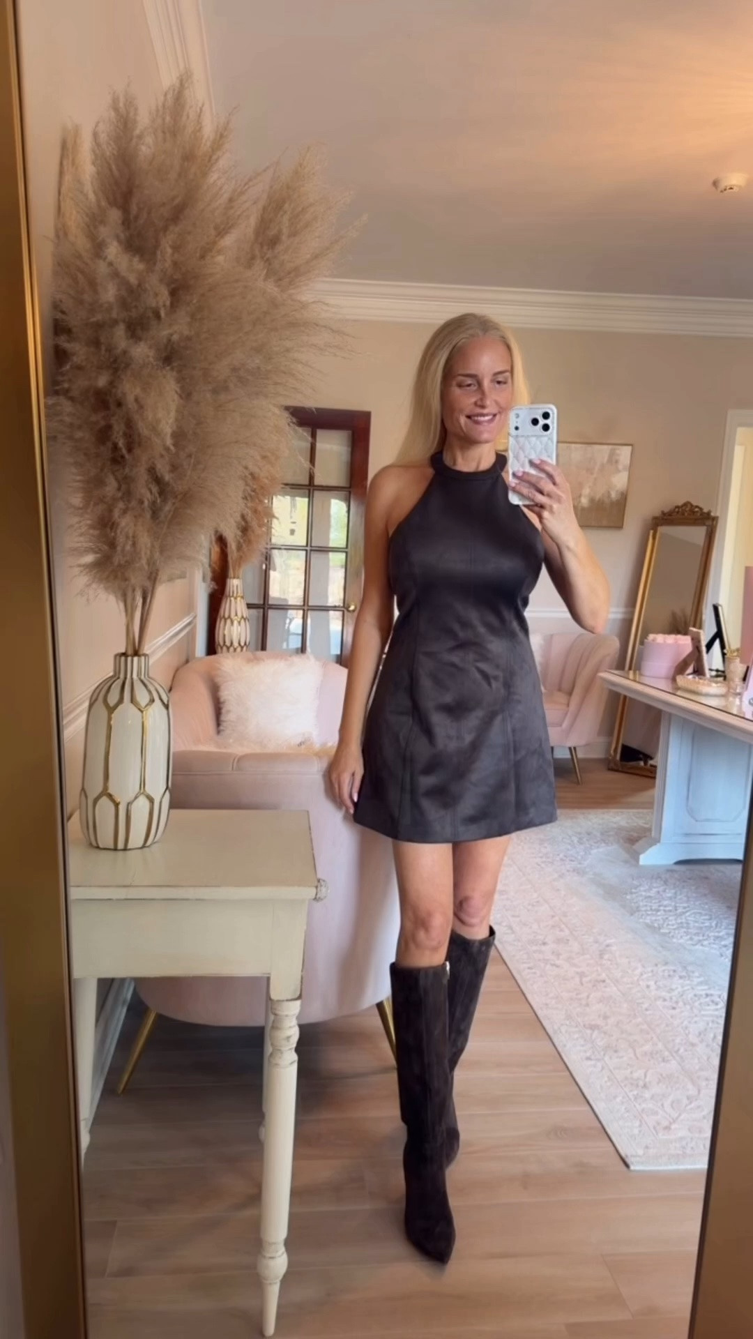 The most adorable chocolate brown suede mini dress and all my favorite chocolate brown suede knee-high boots 

Fall style, fall outfit, fall inspo

#LTKdayinmylife #LTKgrwm #LTKootd