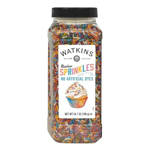 Watkins Rainbow Decorating Sprinkles, No Artificial Dyes, Perfect for Ice Cream and More, 24.7oz | Amazon (US)